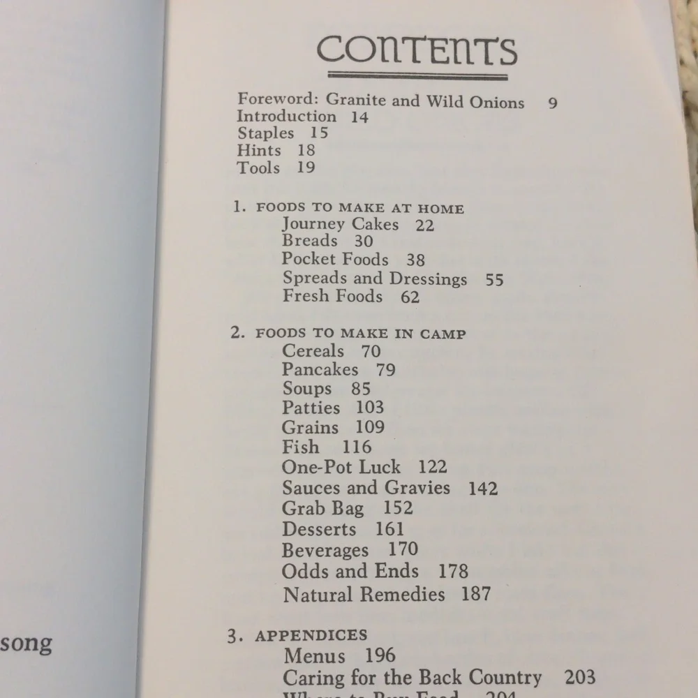 1976 Sierra Club Simple Foods For The Pack Cookbook Camping Recipes